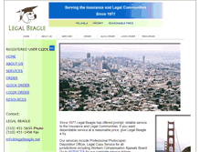 Tablet Screenshot of legalbeagle.net