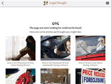 Tablet Screenshot of legalbeagle.com
